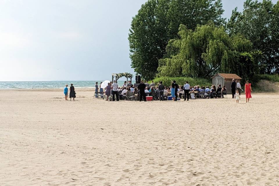 Ceremony at Woodlawn Beach