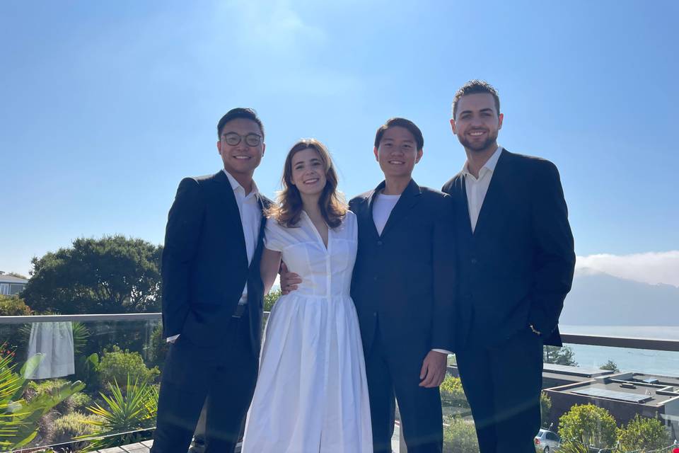 Small elopement In Tiburon, CA