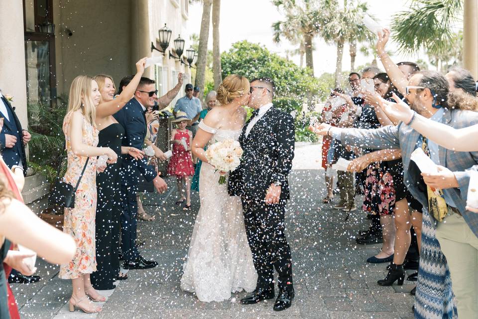 Wedding exits done right