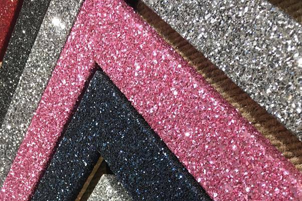 Sample frames with sparkles