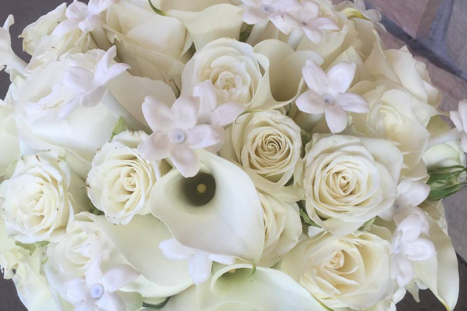 All-white bouquet