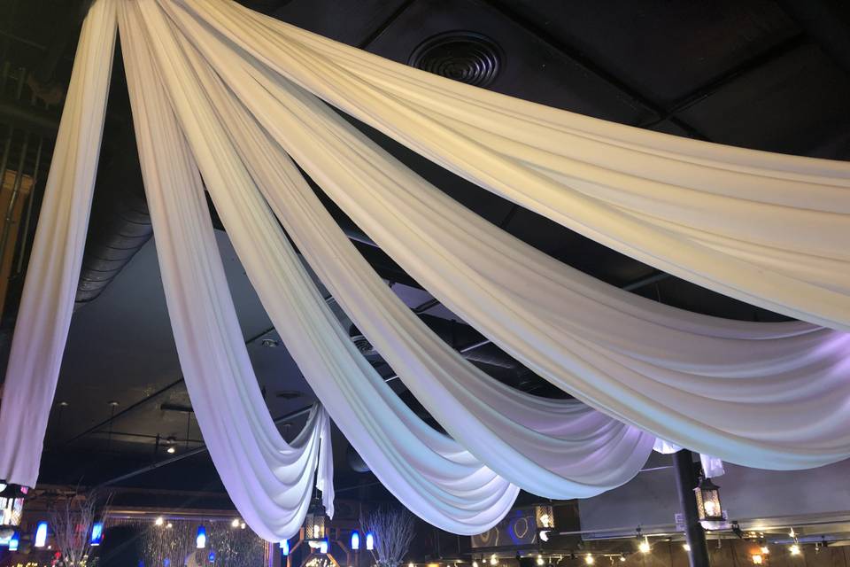 Ceiling drape