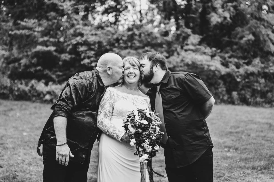 Bride with Sons