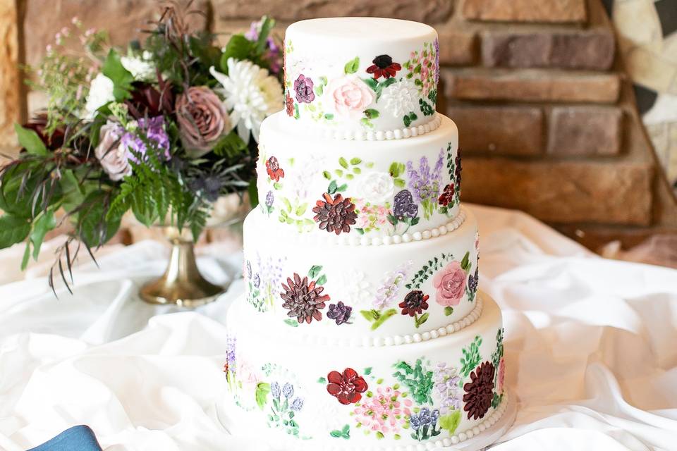 4-tier pallette flowers