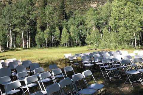Wedding Ceremony and Reception, The Spruces in Big Cottonwood Canyon, Utah