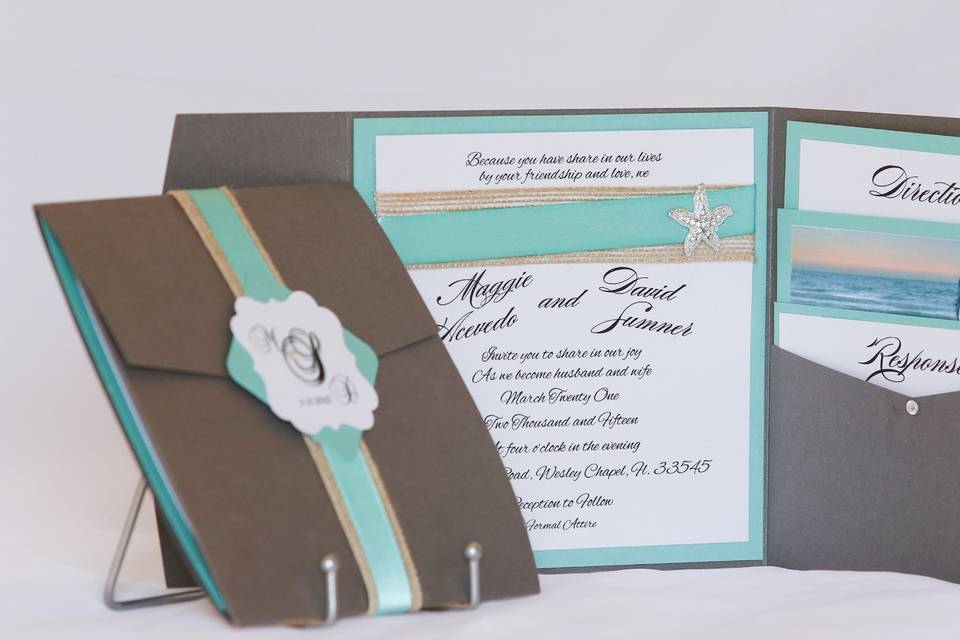 Wedding Pockets Invitations