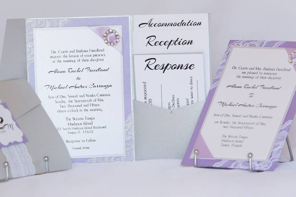 Wedding Pockets Invitations