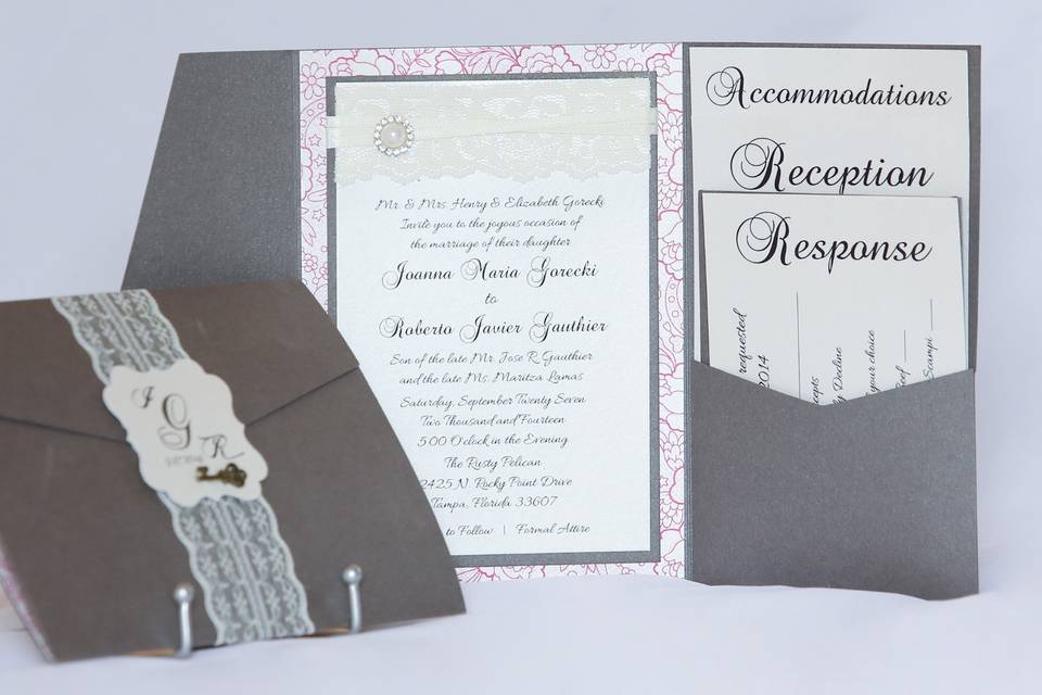 Wedding Pockets Invitations