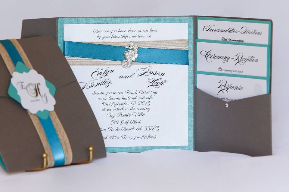 Wedding Pockets Invitations