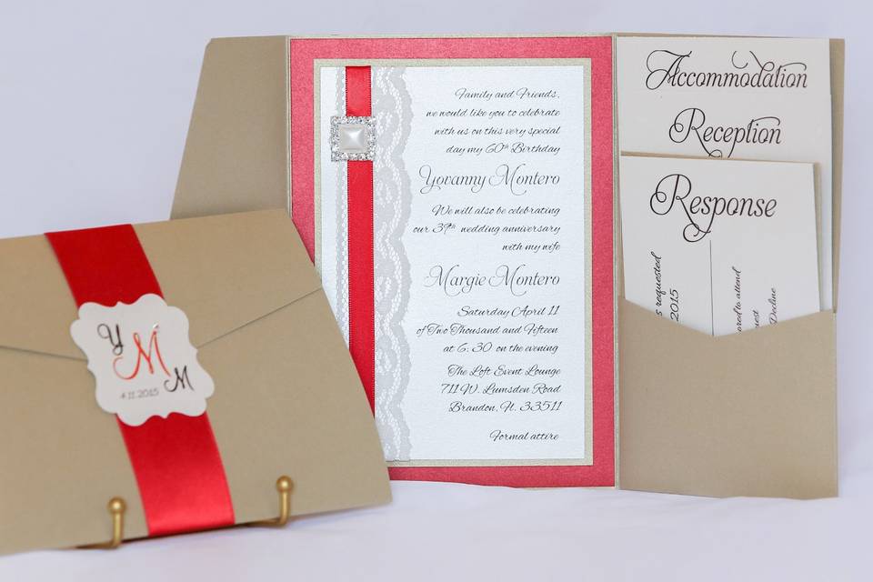 Wedding Pockets Invitations