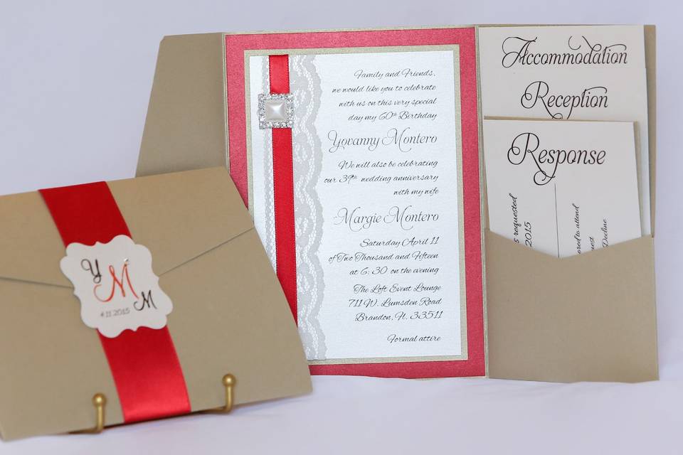 Wedding Pockets Invitations