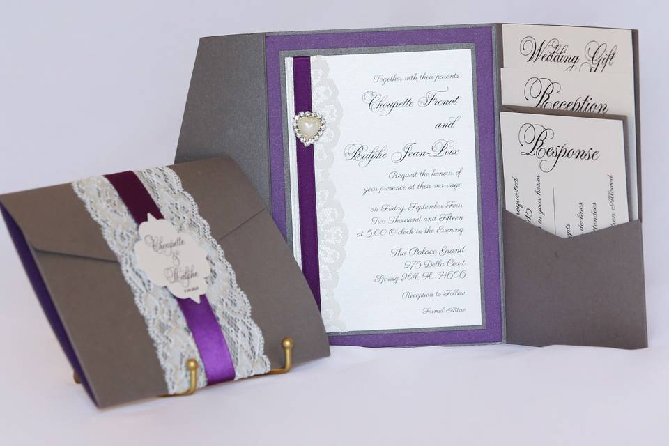 Wedding Pockets Invitations