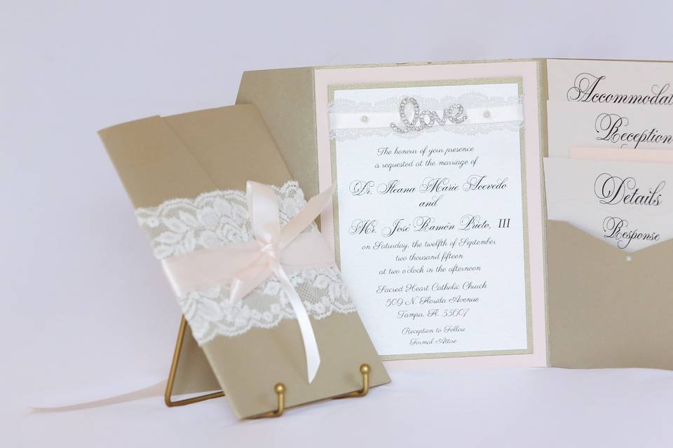 Wedding Pockets Invitations