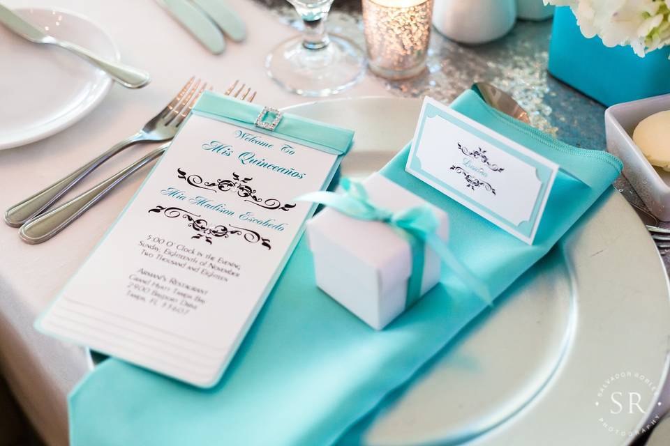 Program, favor and place card