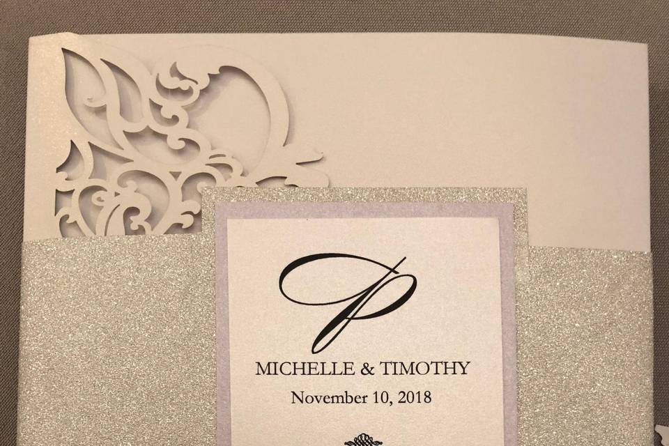 Laser cut invitation