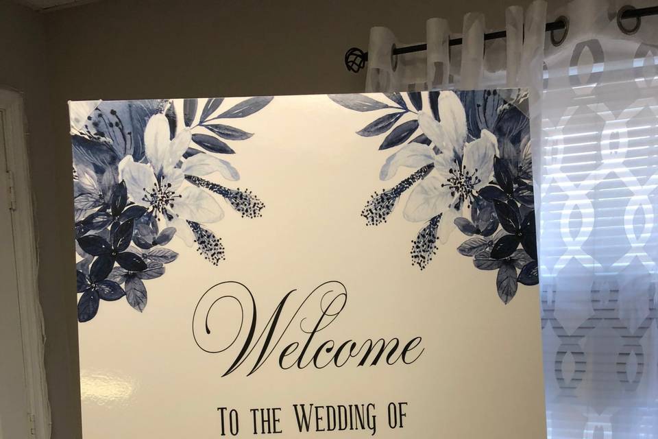 Wedding Welcome sign