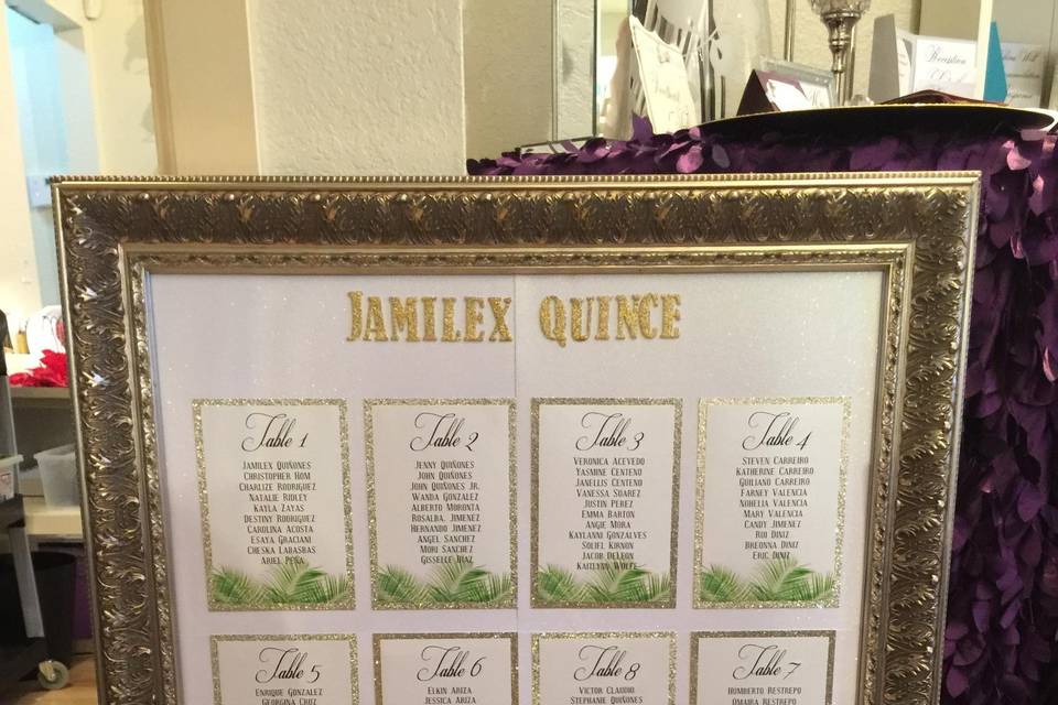 15 años Seating Chart