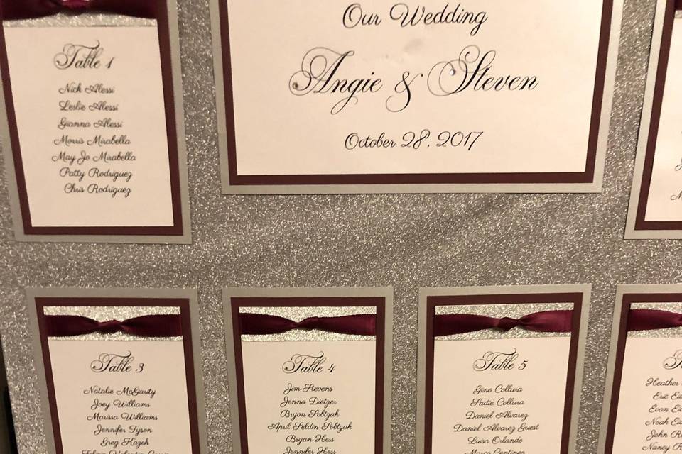 Wedding Seating Chart