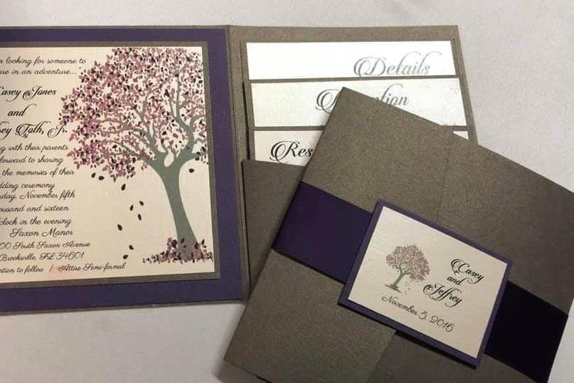 Pocket invitations