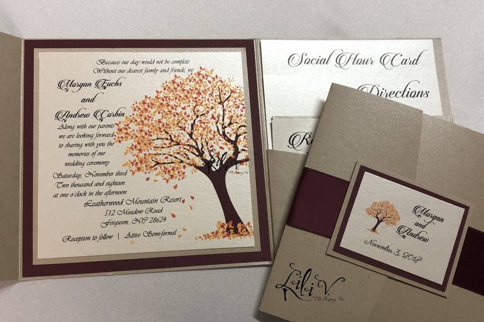 Pocket invitations