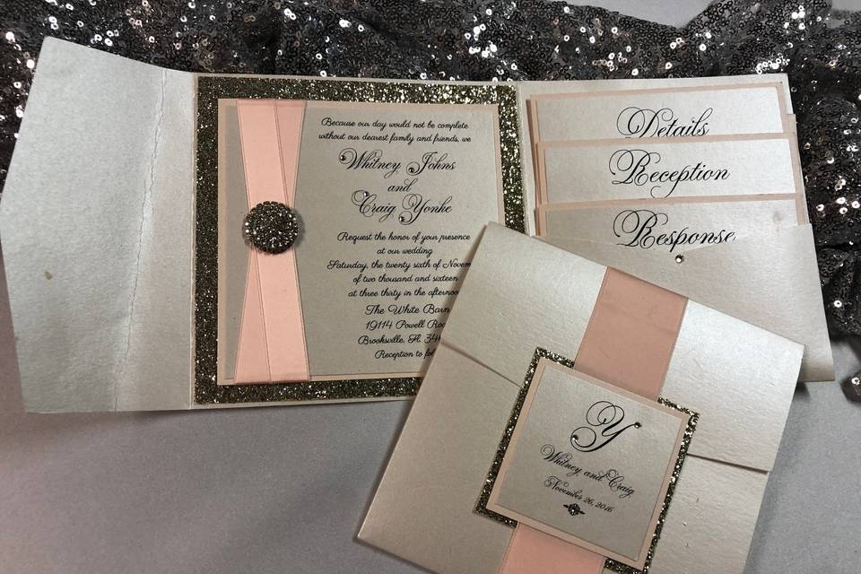 Wedding pockets invitation