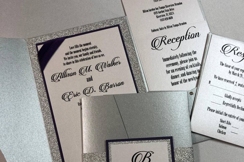 Wedding pockets invitation