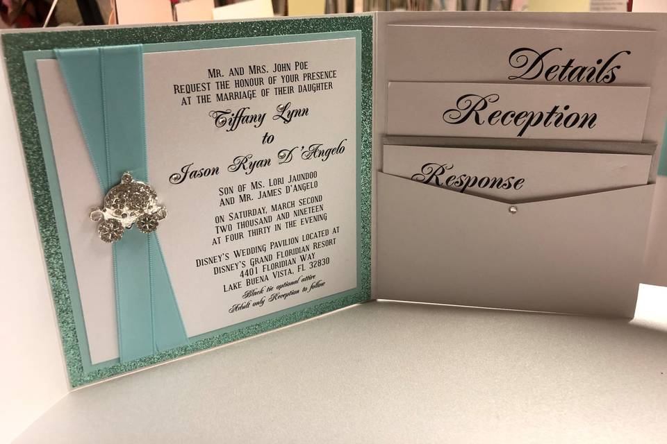 Wedding pockets invitation