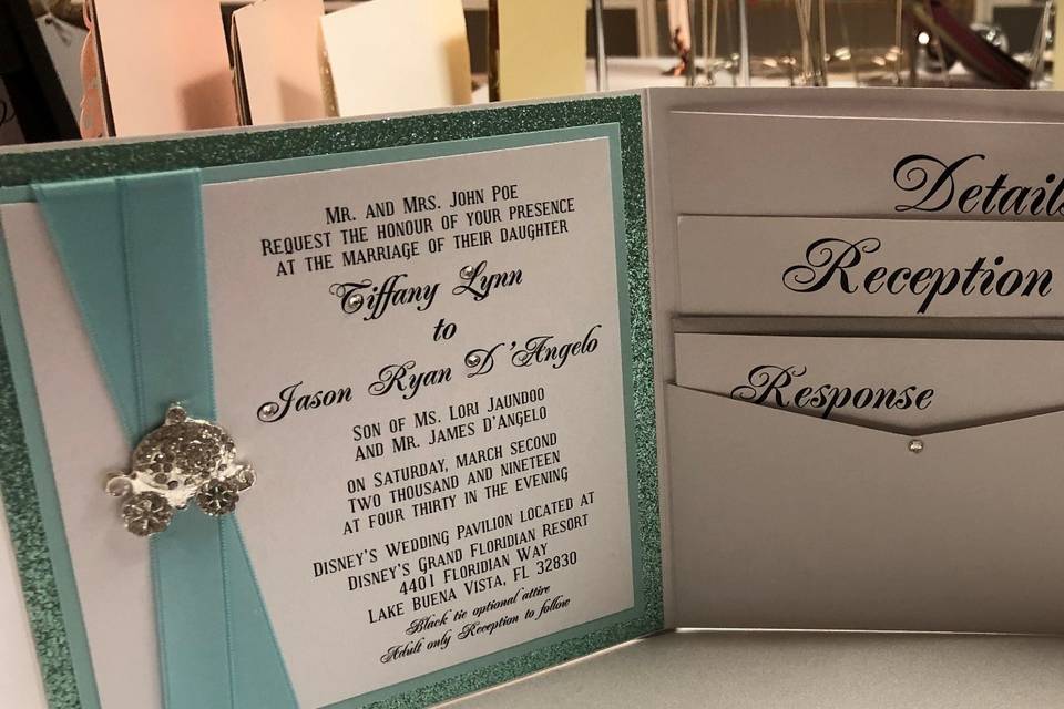 Wedding pockets invitation