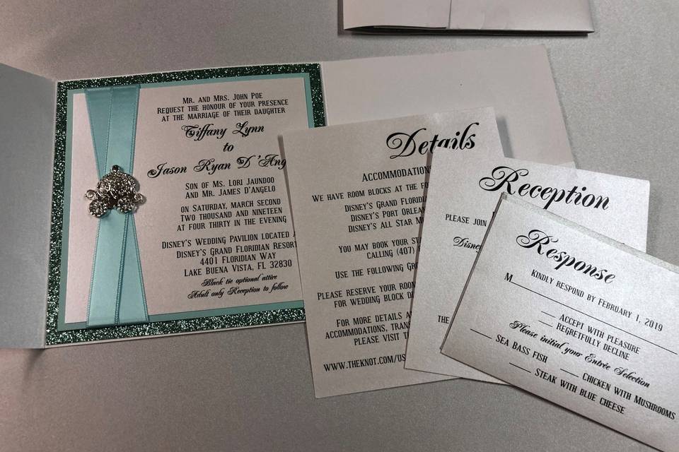 Wedding pockets invitation