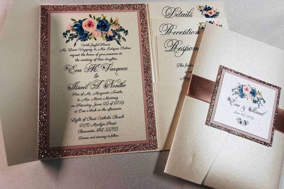 Wedding pockets invitation