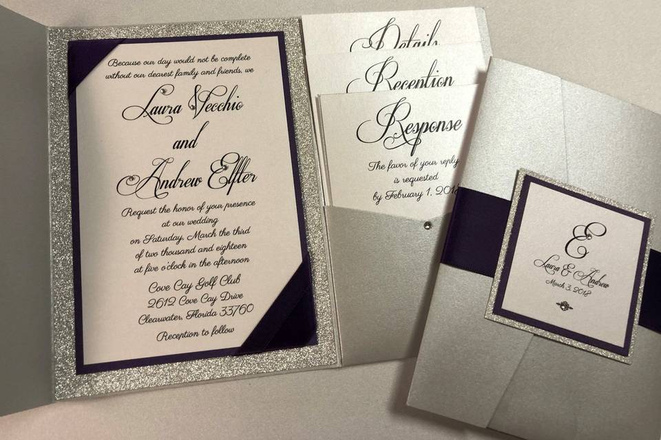 Wedding pockets invitation