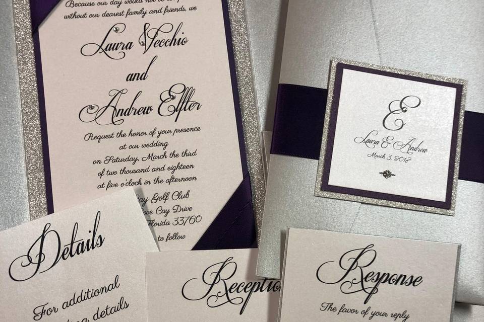 Wedding pockets invitation