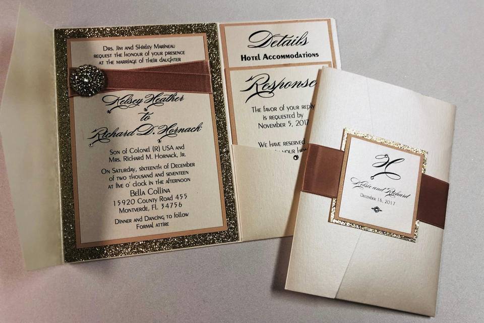 Wedding pockets invitation