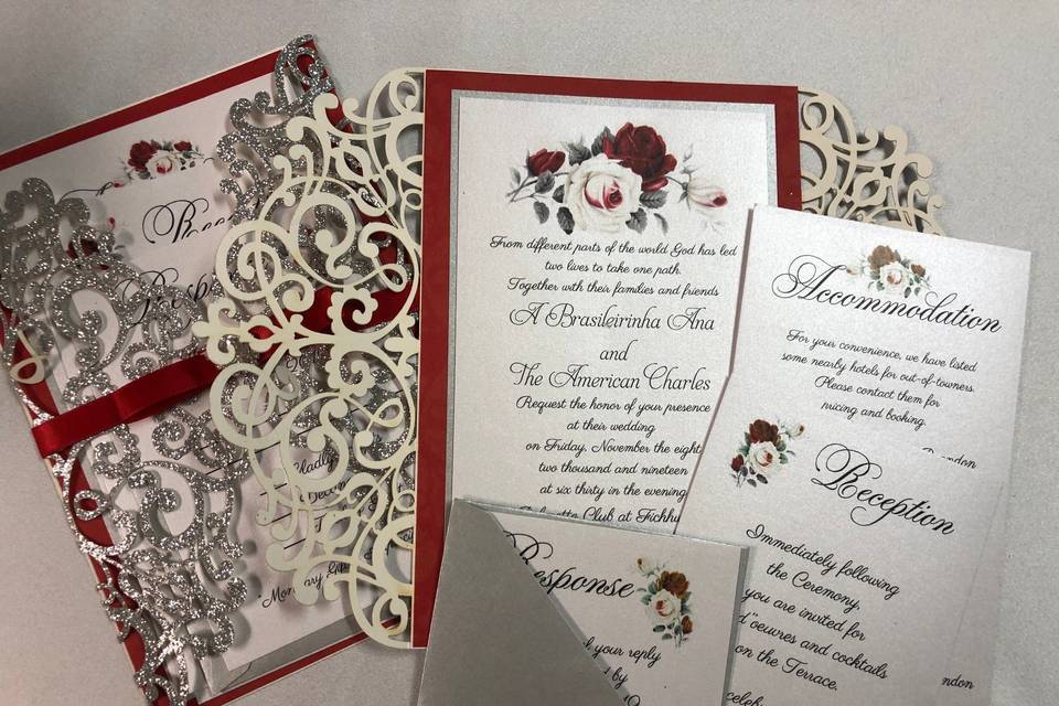 Wedding Laser cut invitation