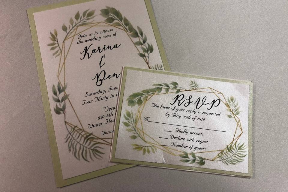 Wedding Invitation + Rsvp