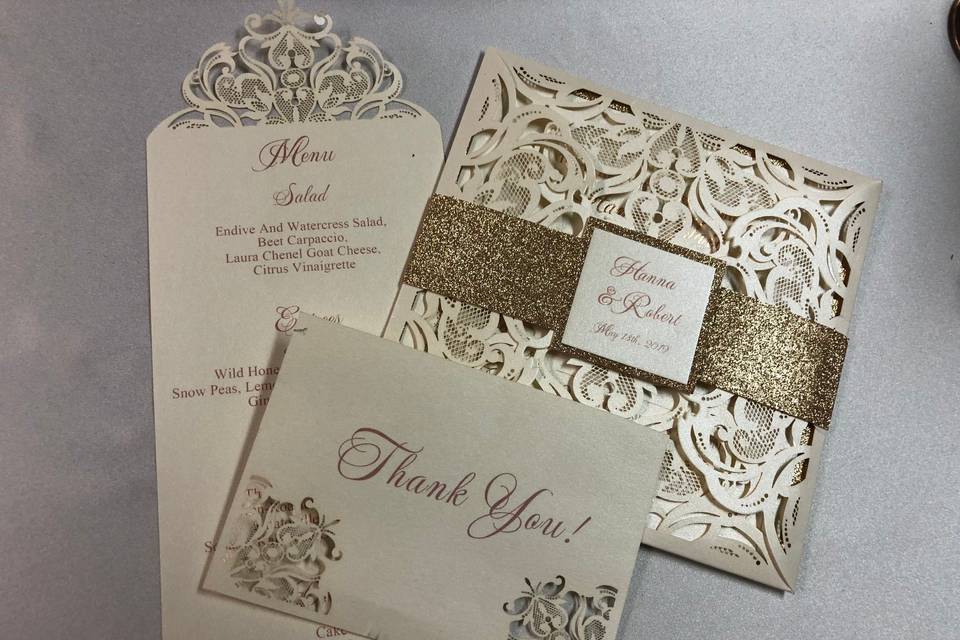 Laser Cut invitation