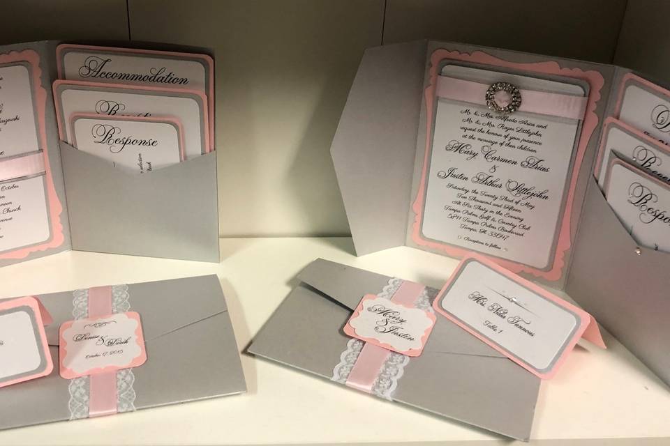 Wedding Pockets Invitations