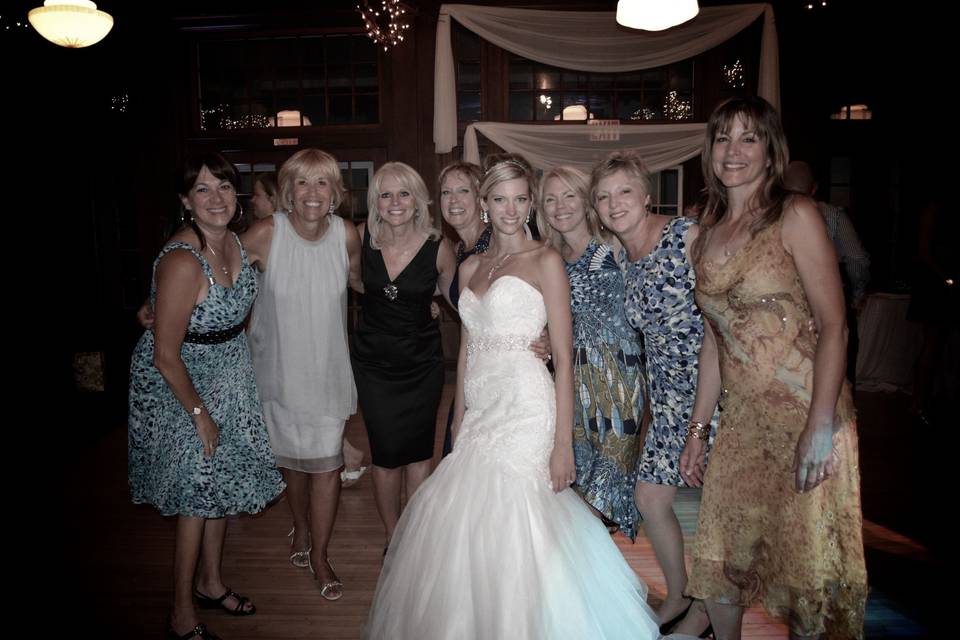 Bride with her ladies