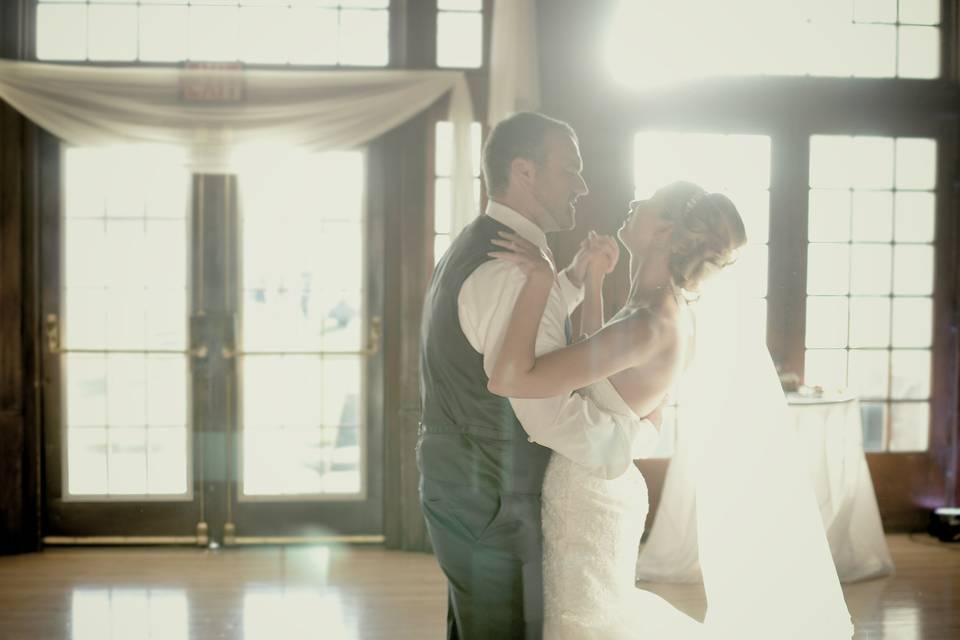 First dance as newlyweds