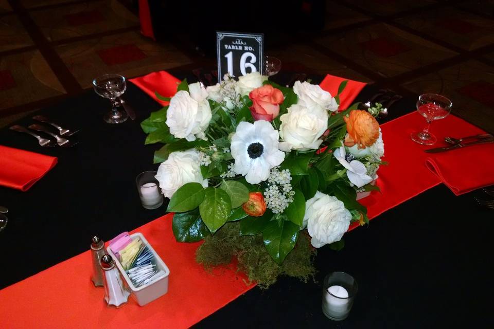 Bouquet centerpiece