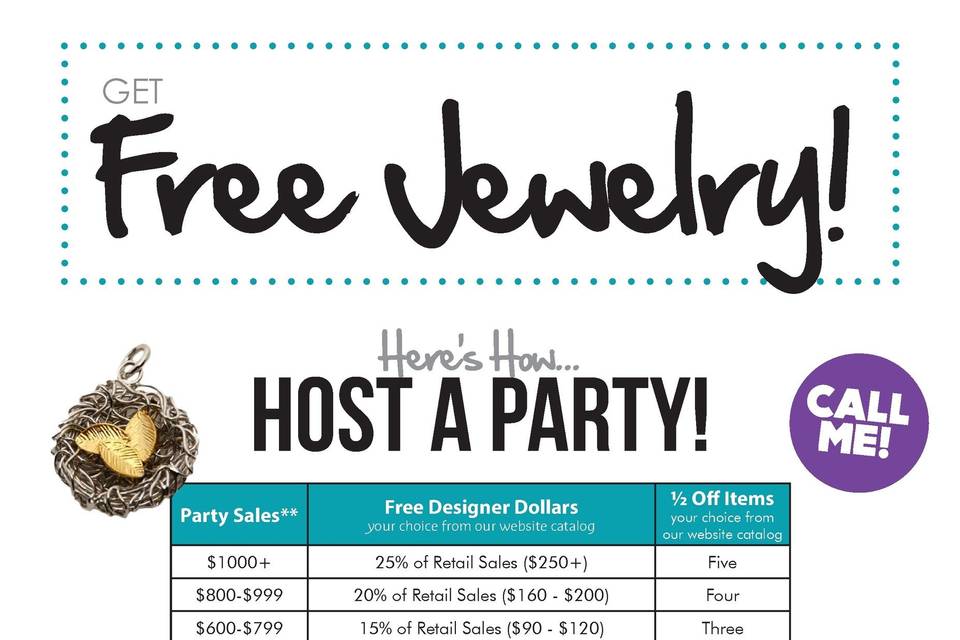 Host a Party and Get Free Jewelry!!