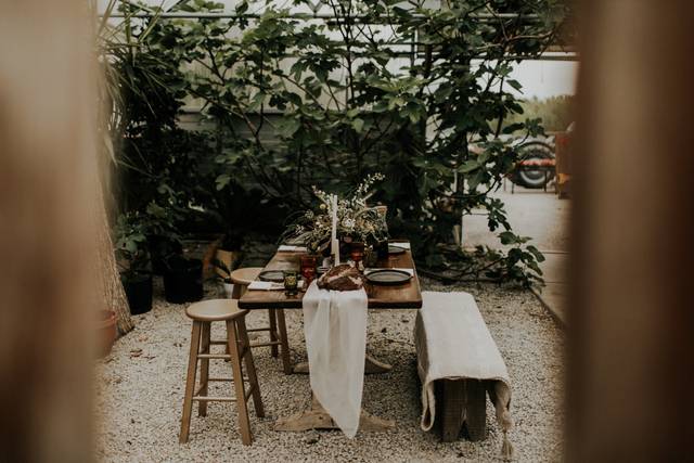 Couple's table setup