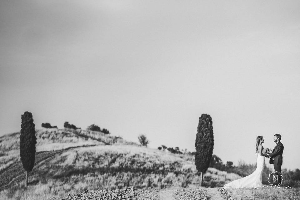 Couple portrait in Tuscany