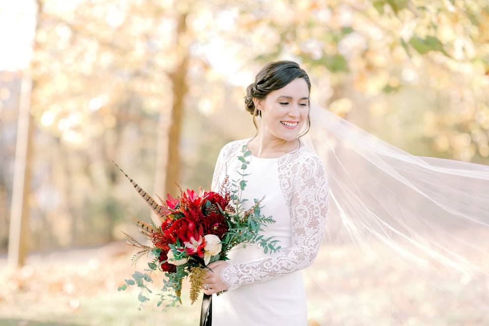 Fall bridal bouquet