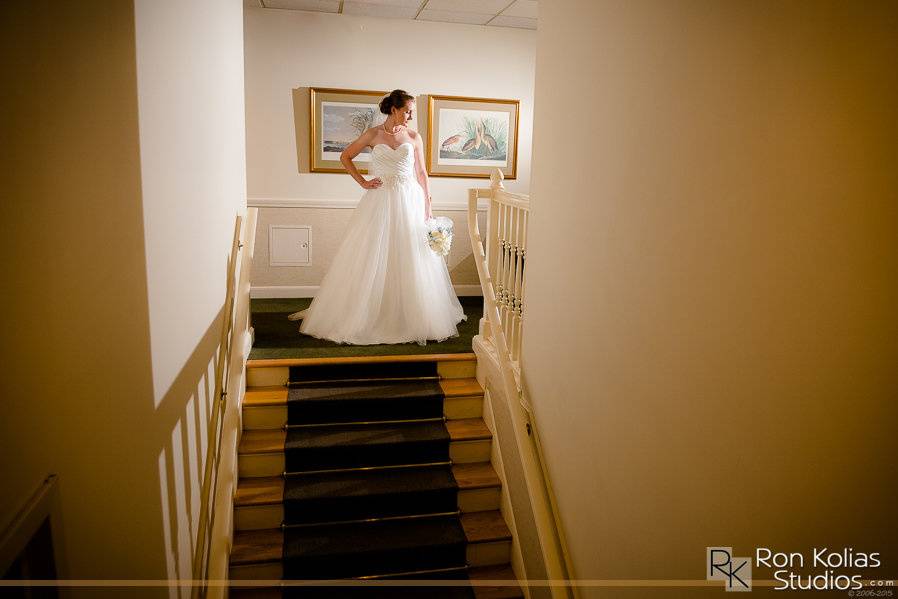 Bride on Staircase