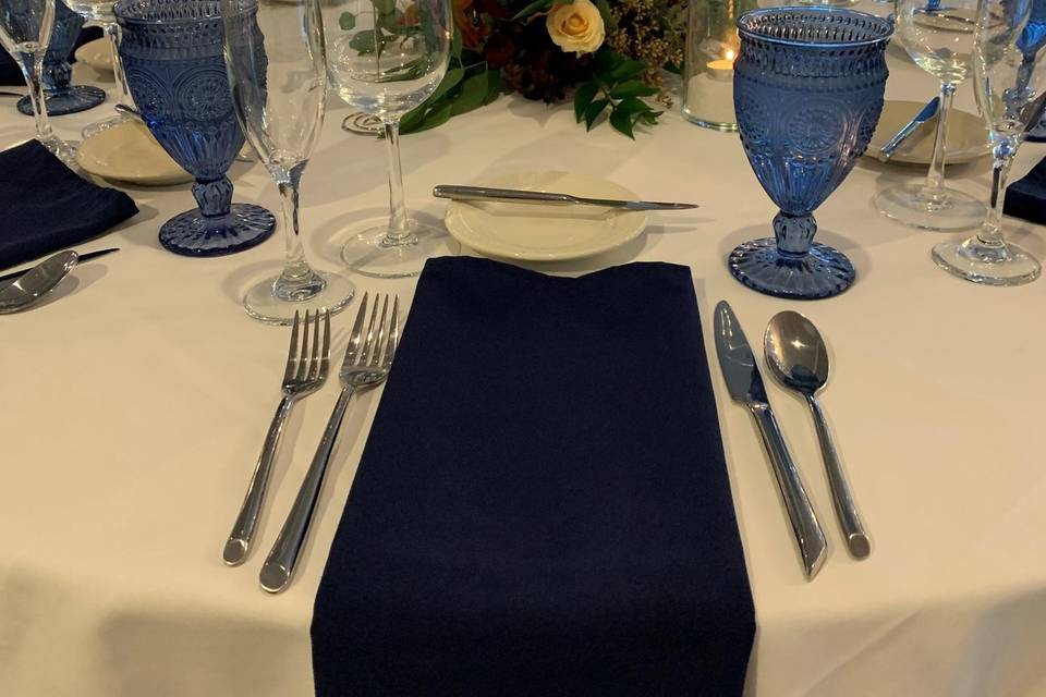 Blue Place Setting