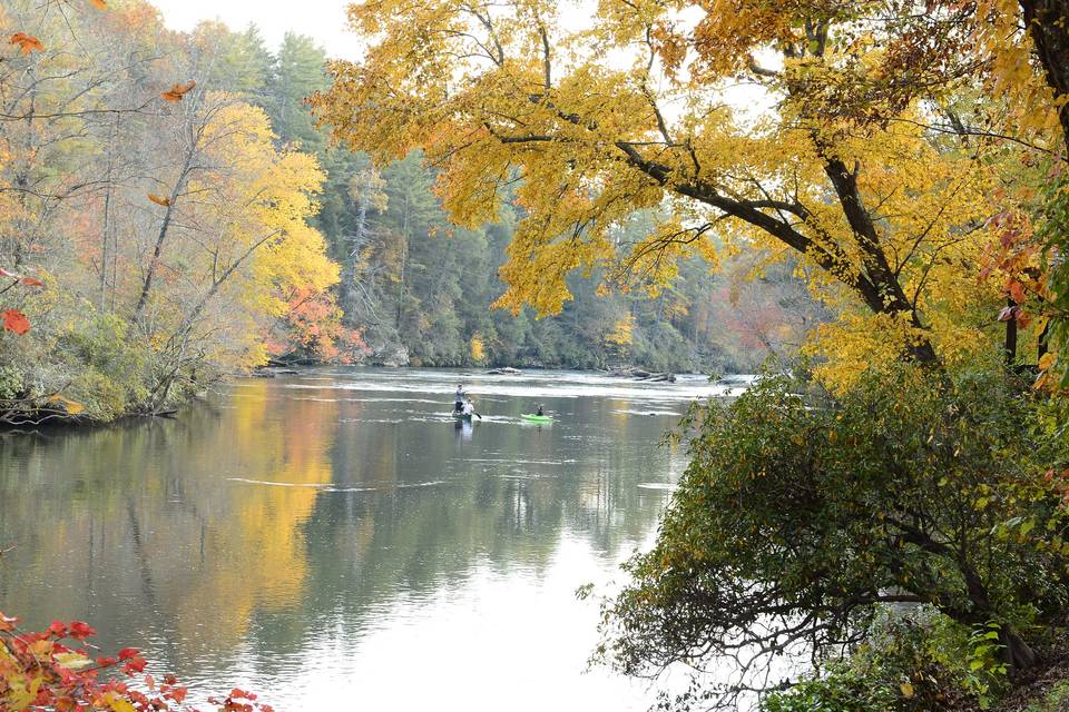 Serene River View from dock