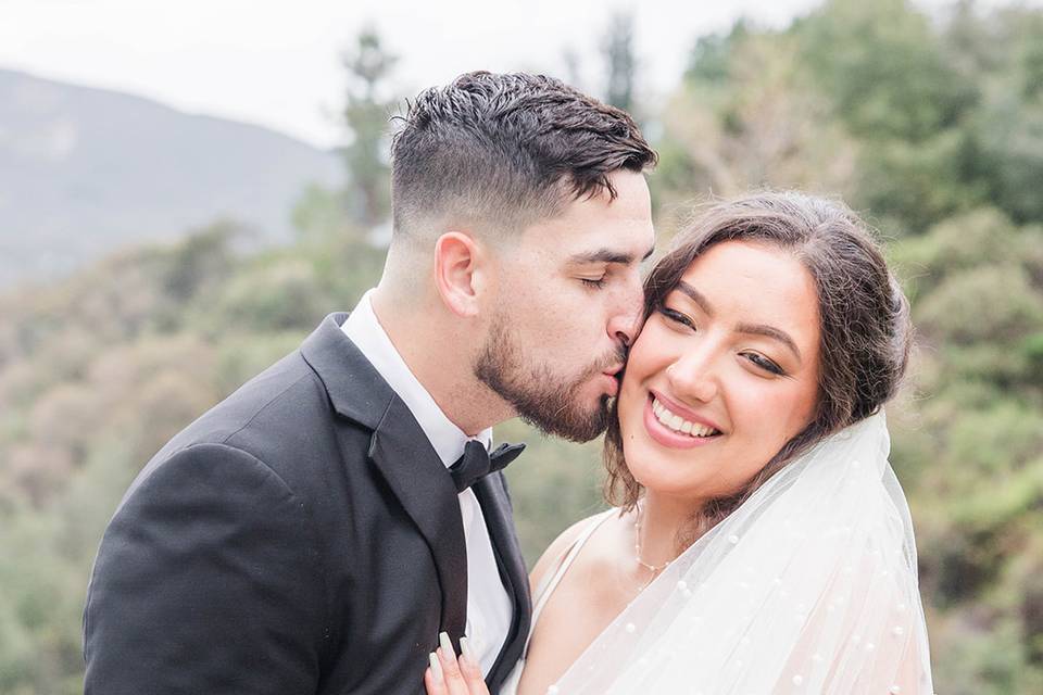 Bride and groom portrait