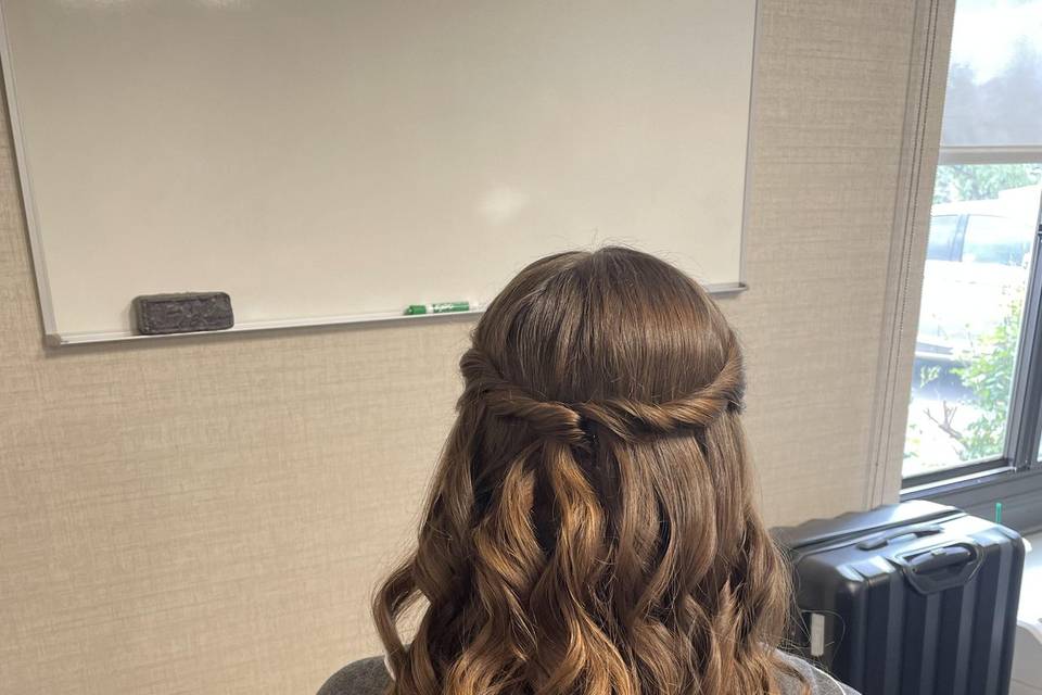 Bridesmaid hair