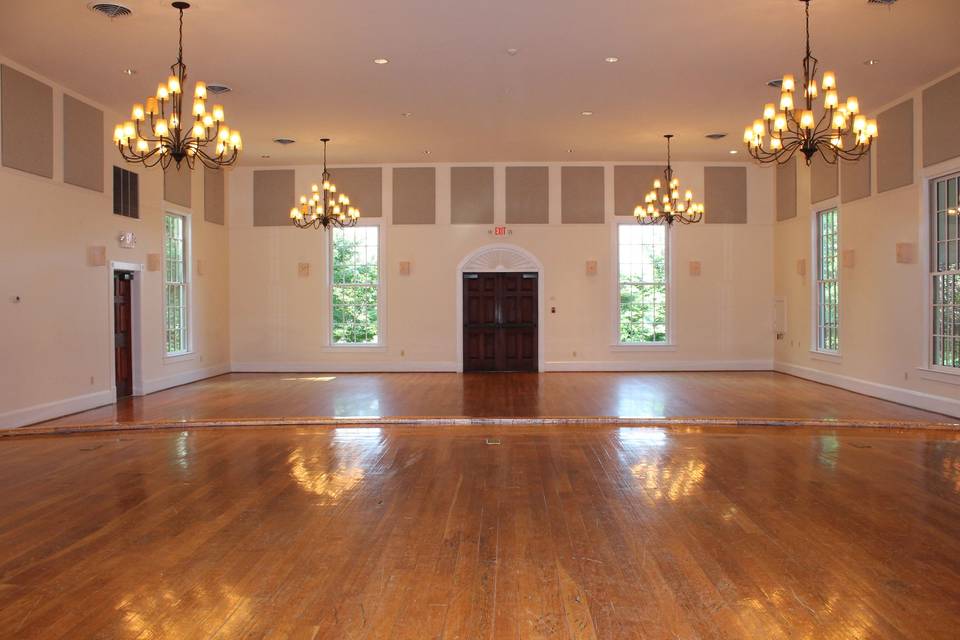 View of ballroom from the stage